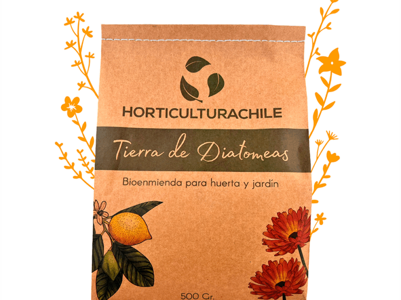 Tierra de diatomeas 200gm Horticultura Chile